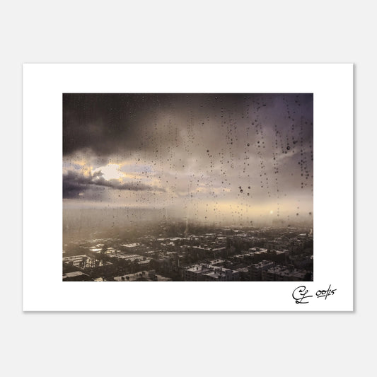 Through Rain and Glass – Signed Fine Art Print