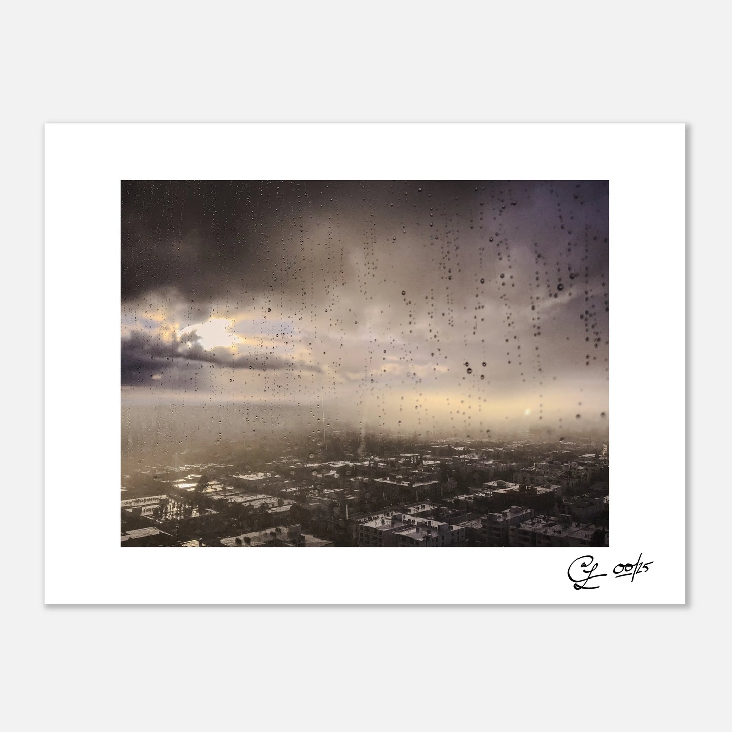 Through Rain and Glass – Signed Fine Art Print